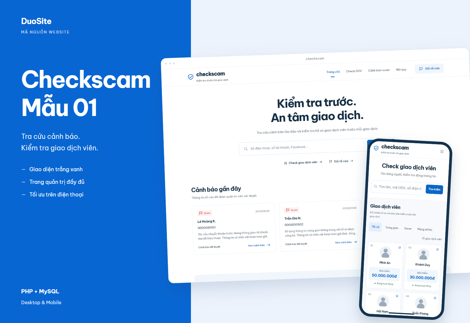 CheckScam Mẫu 1