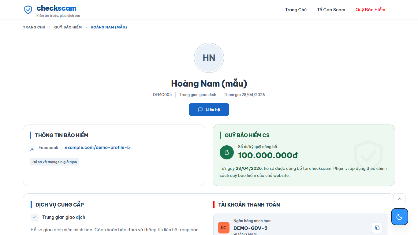 Ảnh 4 của CheckScam Mẫu 3